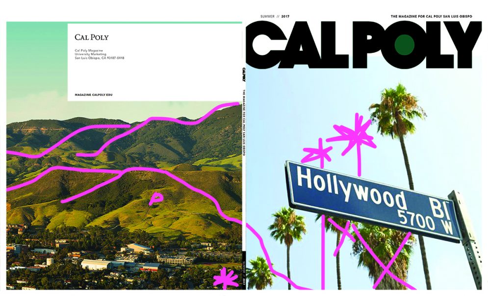 Cal Poly Magazine initital cover concept