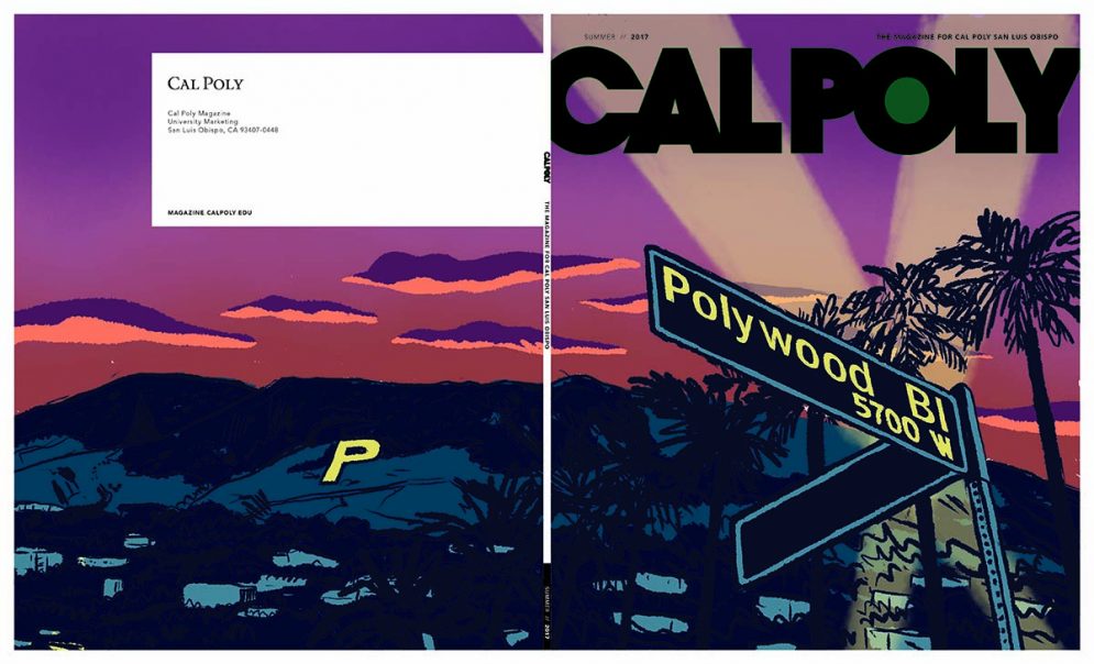 Cal Poly Magazine's third round cover concept by Jon Marchione