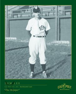 Tom Lee standing in a baseball field in uniform