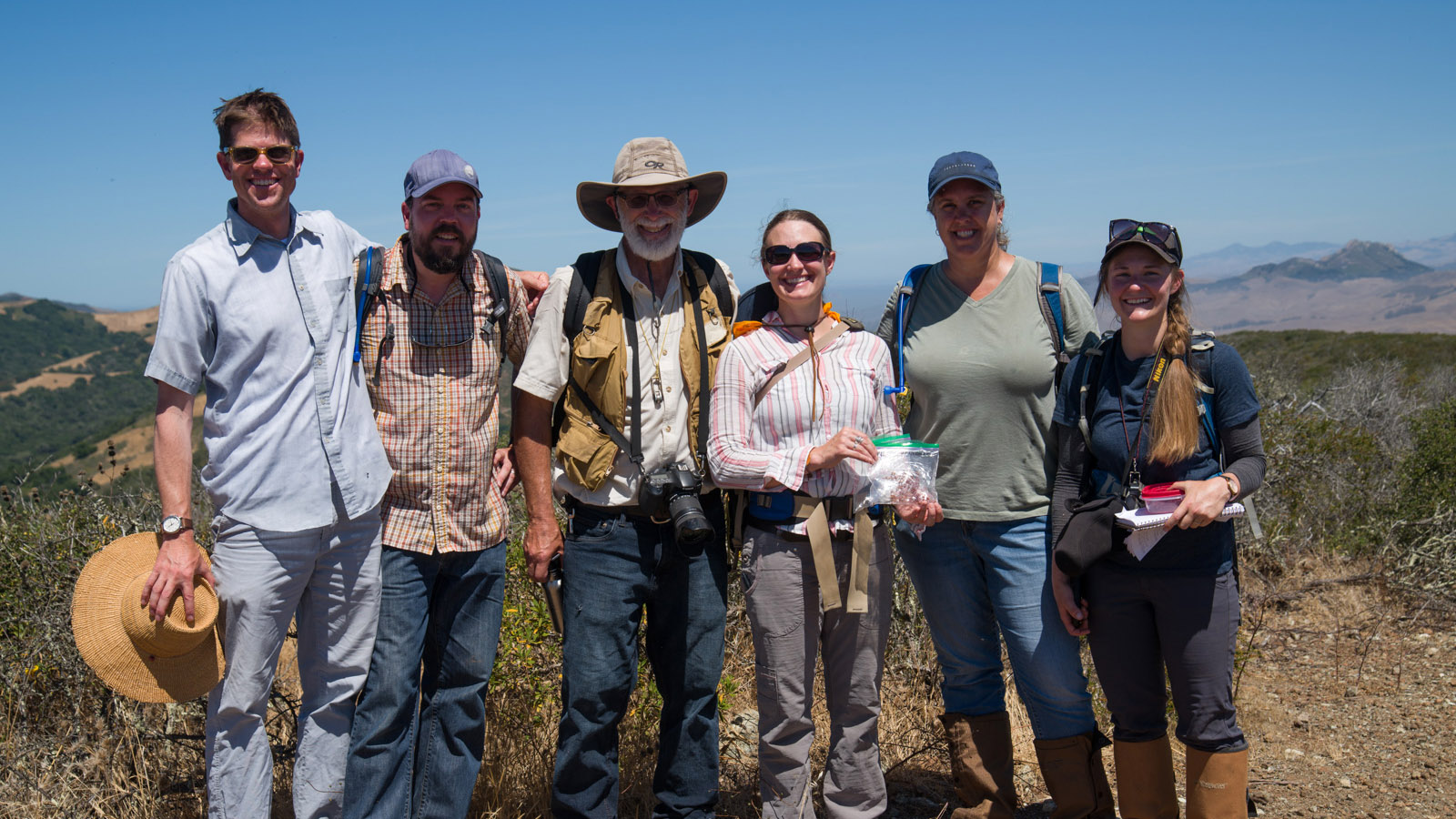 Spineflower Discovery Team on the Irish Hills trail