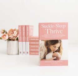 The cover of "Suckle, Sleep, Thrive" by Lisa Rizzo