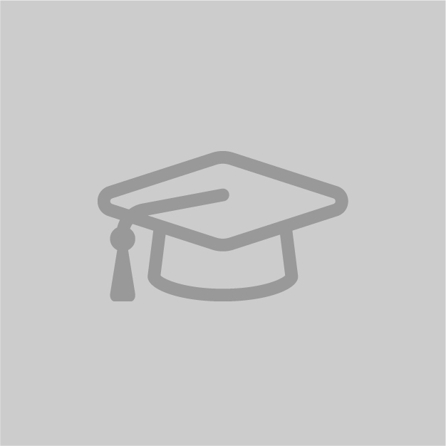 Grey icon of a graduation cap
