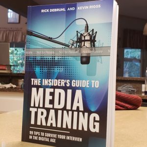 The cover of the book The Insider's Guide to Media Training: 99 tips to survive your interview in the digital age