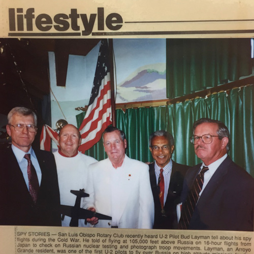 A photo of a magazine article with five men in a photo and the headline Lifestyle