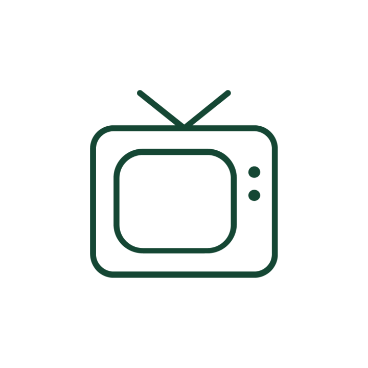 lineart of a television