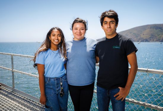 Three Cal Poly Marine Science Ambassadors