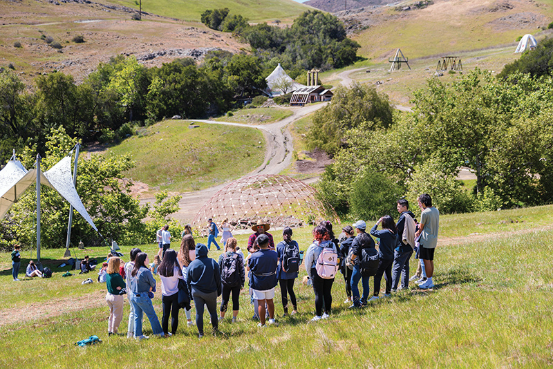 Students at Poly Canyon