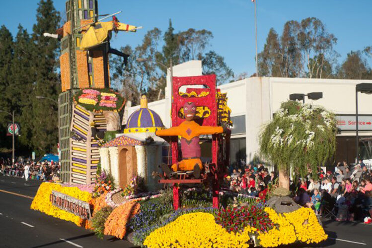 The 2012 Cal Poly Rose Float, "To the Rescue"