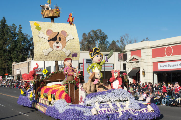 The 2014 Cal Poly Rose Float, "Bedtime Buccaneers"