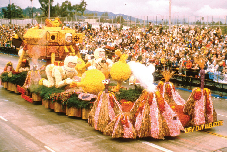 The 1982 Cal Poly Rose Float, "Way Out Welcome"