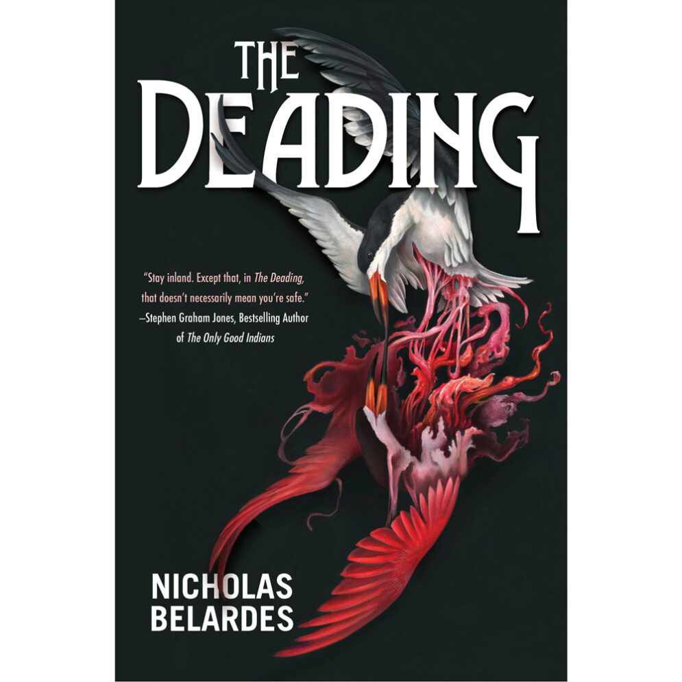 The cover of the novel, "The Deading," by Nicholas Belardes