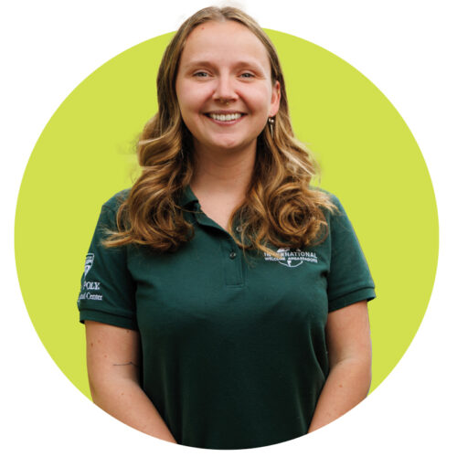 Shannon Fracchia smiles while wearing a green polo shirt