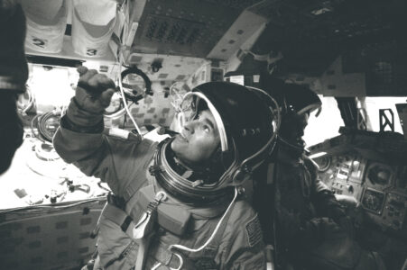 Greg Chamitoff on Discovery