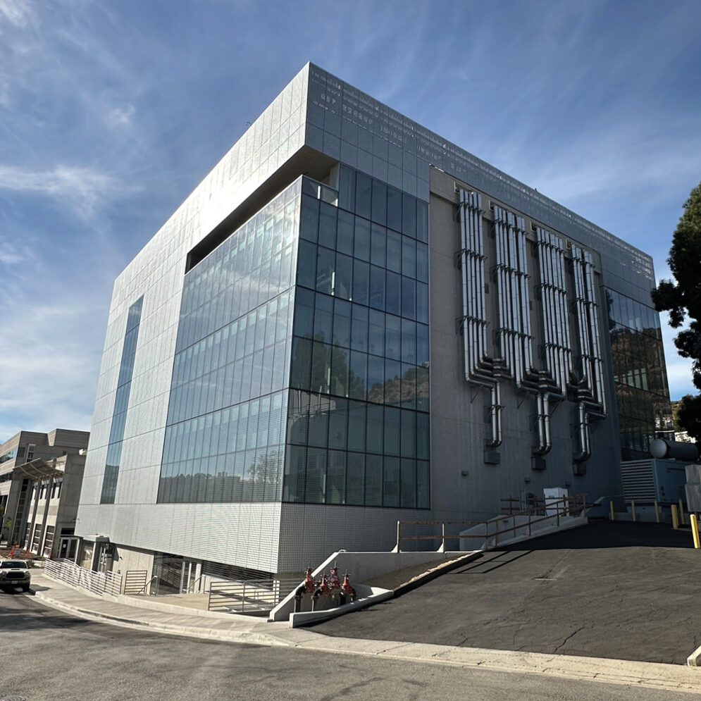 The exterior of the Flight Electronics Integration Facility at Jet Propulsion Laboratory