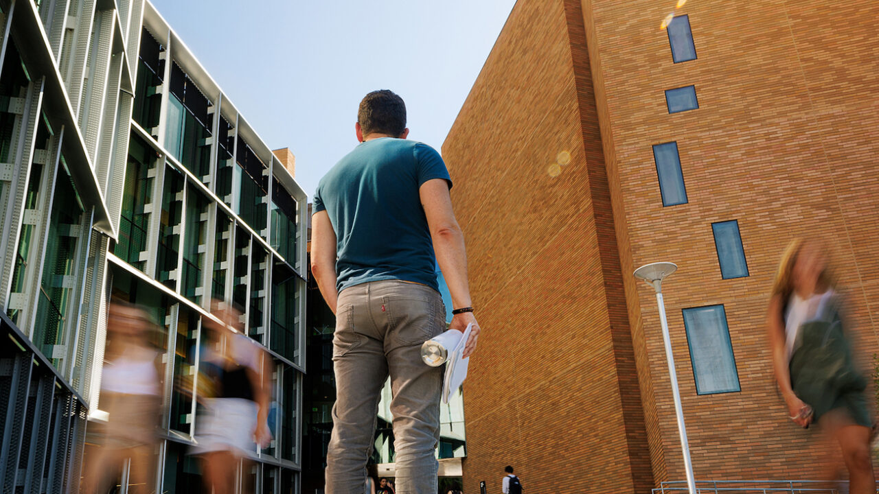 Editor Larry Peña at the Frost Center