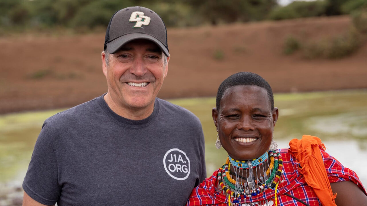 Gary Charbonneau at work with the organization Just One Africa